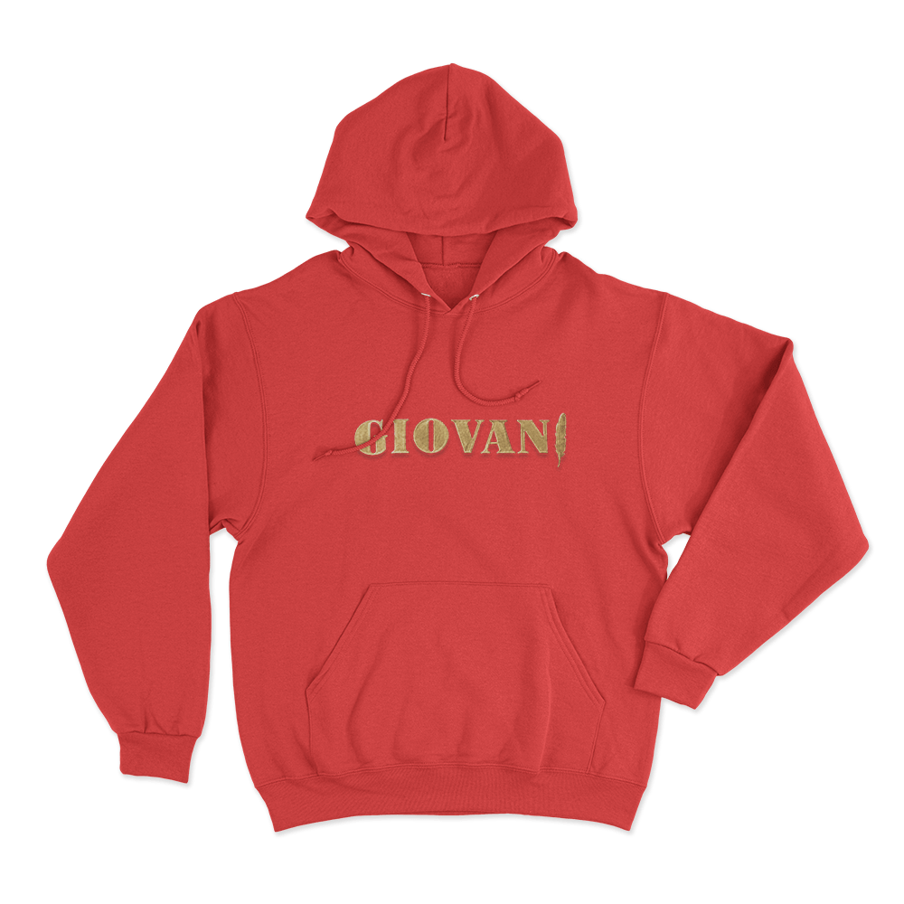 Giovani Unisex Hoodie Red Giovani Unisex Hoodie Red
