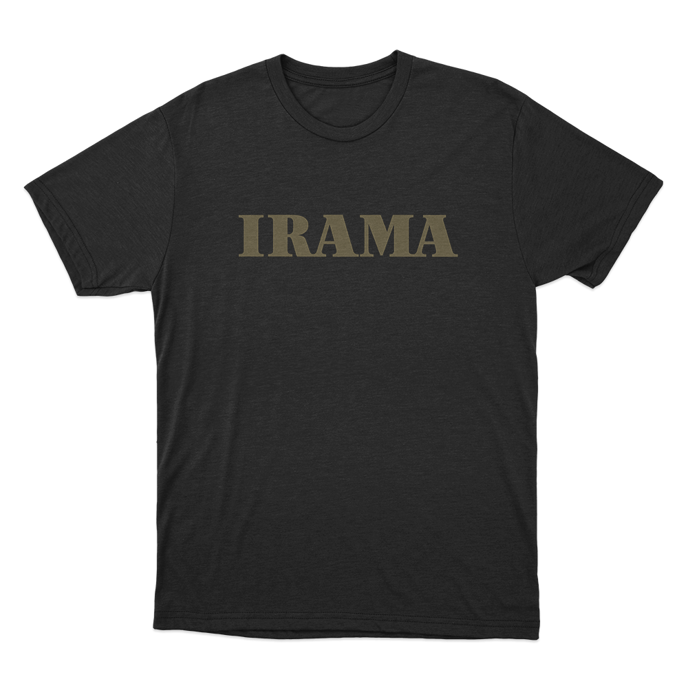 Irama Classic Gold Logo Unisex T Shirt Black Irama Classic Gold Logo Unisex T Shirt Black