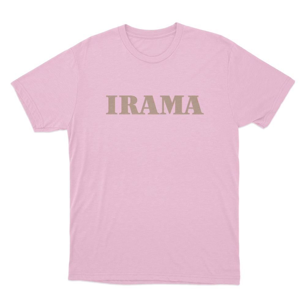 Irama Classic Gold Logo Unisex T Shirt Pink Irama Classic Gold Logo Unisex T Shirt Pink