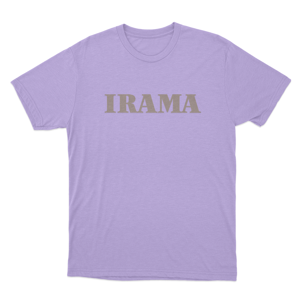 Irama Classic Gold Logo Unisex T Shirt Purple Irama Classic Gold Logo Unisex T Shirt Purple