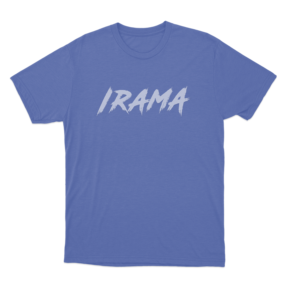 Irama Logo Unisex T Shirt Blue Irama Logo Unisex T Shirt Blue